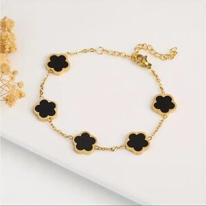 18k Plated Clover Bracelet